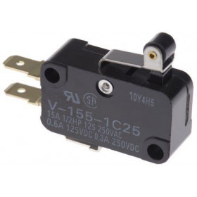 Μικροδιακόπτης Με Λαμάκι Και Ροδάκι V-155-1C-25 C&H