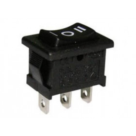 Διακόπτης Rocker ON-OFF-ON Mini Μαύρο 250V RL3-113