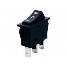 Διακόπτης Rocker ON-OFF-ON Μαύρο 250V RS-103