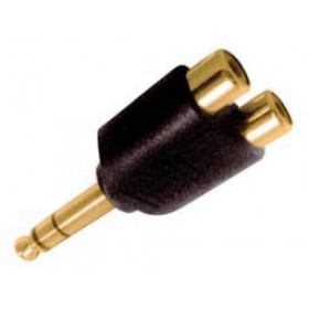 Adaptor 6.3mm² Αρσενικό Stereo Σε RCA Θηλυκό Διπλό AU5170G ULTIMAX