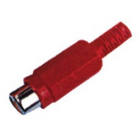 RCA Θηλυκό Πλαστικό Νίκελ ID5mm² Κόκκινο RP006 LZ
