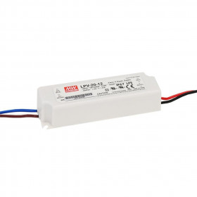 Τροφοδοτικό 20W Με Έξοδο 12VDC 1.67A IP67 LPV20-12 MEAN WELL
