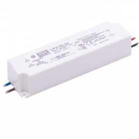 Τροφοδοτικό 35W Με Έξοδο 24VDC 1.5A IP67 LPV35-24 MEAN WELL