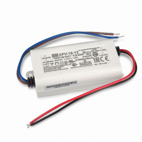 Τροφοδοτικό 15W Με Έξοδο 12VDC 1.25A IP42 APV16-12 MEAN WELL