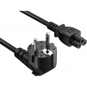 Καλώδιο Τροφοδοσίας Συσκευών 3X0.75mm² 1.5m Μαύρο IEC C6