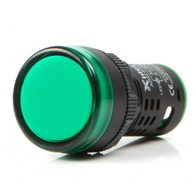 Ενδεικτική Λυχνία Πόρτας LED Φ22 Πράσινο 230VAC AD22-22DS