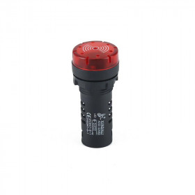 Ενδεικτική Λυχνία Πόρτας LED Φ22 Κόκκινο Με Buzzer 24VAC/DC AD22-22MSD XINDALI