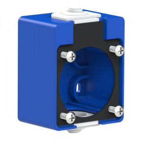 Κουτί Επίτοιχο Για Πρίζές 50x50mm Μπλέ 106-0 PC ELECTRIC