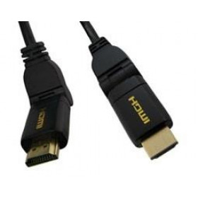 Καλώδιο HDMI-HDMI V1.4 1.8m Περιστρεφόμενο Μαύρο OWI