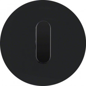 Μετώπη Μαύρο Γυαλι Με Περιστροφικό Χειριστήριο Μαύρο R.Classic BERKER