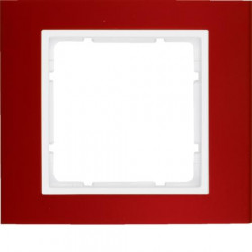 Πλαίσιο 1 Θέσης Κόκκινο Με Λευκό B.3 BERKER