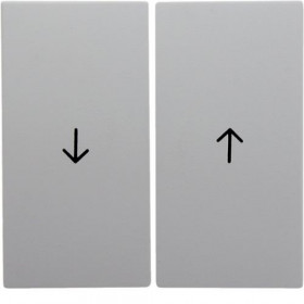 Μετώπη 2 Πλήκτρων Ρολών Λευκό Ματ S.1/B.x BERKER
