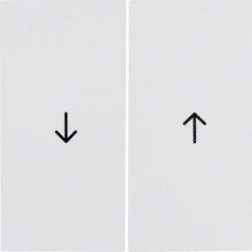 Μετώπη 2 Πλήκτρων Ρολών Λευκό S.1/B.x BERKER