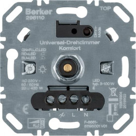 Μηχανισμός Dimmer Περιστροφικό Universal 420W 296110 BERKER
