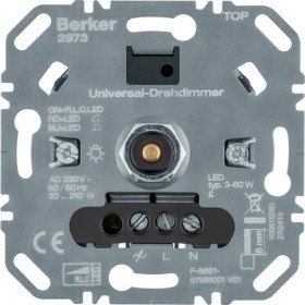 Μηχανισμός Dimmer Περιστροφικό Universal 210W BERKER
