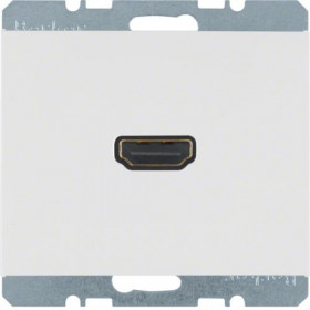 Πρίζα HDMI Με Γωνία Σύνδεσης 90° Λευκό K.1 BERKER