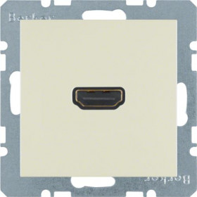 Πρίζα HDMI Με Γωνία Σύνδεσης 90° Κρέμ S.1/B.x BERKER