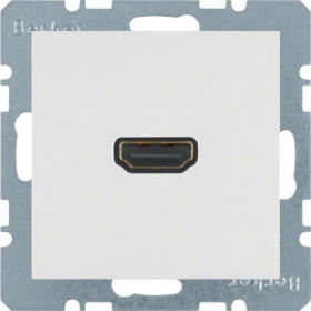 Πρίζα HDMI Με Γωνία Σύνδεσης 90° Λευκό S.1/B.x BERKER