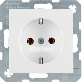 Πρίζα Σούκο Λευκό S.1/B.x BERKER