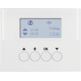 Μετώπη KNX Ασύρματη Χρονοδιακόπτη Ρολών Λευκό K.1 85745179 BERKER