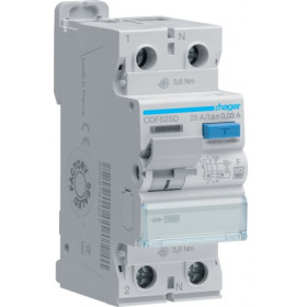 Ρελέ Διαρροής F 2P 25A 30mA CDF525D HAGER