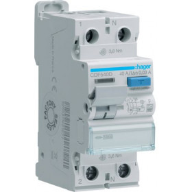 Ρελέ Διαρροής F 2P 40A 30mA CDF540D HAGER