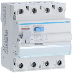 Ρελέ Διαρροής A 4P 40A 300mA CFA440H HAGER