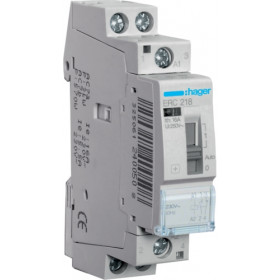 Ρελέ Ισχύος Ράγας 2P 16A 1NO+1NC 230V Με Χειρισμό ERC218 HAGER