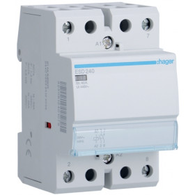 Ρελέ Ισχύος Ράγας 2P 40A 2NO 24VAC ESD240 HAGER