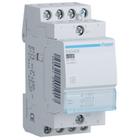 Ρελέ Ισχύος Ράγας 4P 25A 3NO+1NC 24VAC ESD428 HAGER