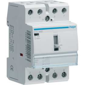 Ρελέ Ισχύος Ράγας 4P 40A 4NO 230VAC Ημέρας/Νύχτας ETC440 HAGER