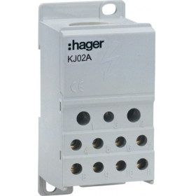Μπλόκ Διανομής Ράγας 1P 250A KJ02A HAGER