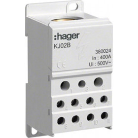 Μπλόκ Διανομής Ράγας 1P 400A KJ02B HAGER