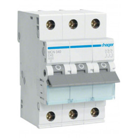 Αυτόματη Ασφάλεια 3P C 40A 6kA MCN340 HAGER