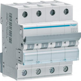 Αυτόματη Ασφάλεια 4P C 16A 6kA MCN416 HAGER