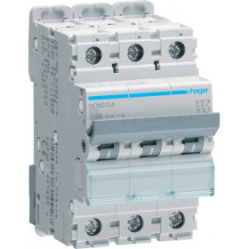 Αυτόματη Ασφάλεια 3P C 10A 10kA NCN310A HAGER