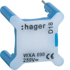 Ενδεικτική Λυχνία LED Μπλέ 230V AC WXA690 HAGER