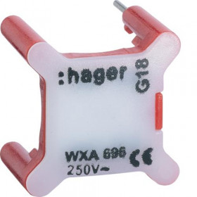 Ενδεικτική Λυχνία LED Κόκκινο 230V AC WXA691 HAGER