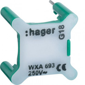Ενδεικτική Λυχνία LED Πράσινο 230V AC WXA693 HAGER