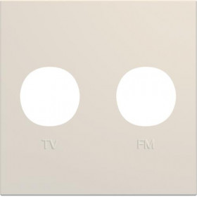 Μετώπη Πρίζας TV-RD 2 Στοιχείων Ιβουαρ WXD253D HAGER