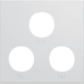 Μετώπη Πρίζας TV-RD-SAT 2 Στοιχείων Λευκό WXD256B HAGER