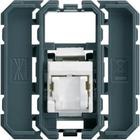 Μηχανισμός Πρίζας Δικτύου RJ45 Cat.6 UTP 1 ή 2 Στοιχείων WXF225 HAGER