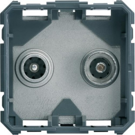 Μηχανισμός Πρίζας TV-RD Αστέρας 2 Στοιχείων WXF253 HAGER