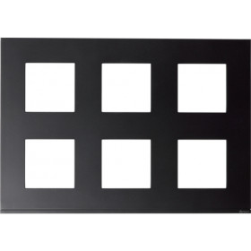 Πλαίσιο 12 Στοιχείων Σε 3 Θέσεις, 2 Σειρές Μαύρο Gallery WXP0286 HAGER