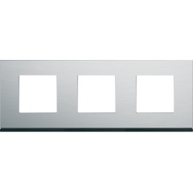 Πλαίσιο 6 Στοιχείων Σε 3 Θέσεις Οριζόντιο Αλουμίνιο Gallery WXP4313 HAGER