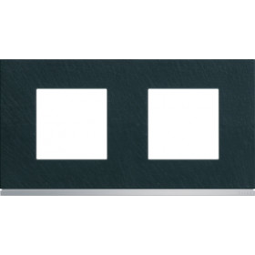 Πλαίσιο 4 Στοιχείων Σε 2 Θέσεις Οριζόντιο Ανθρακί Gallery WXP4412 HAGER