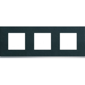 Πλαίσιο 6 Στοιχείων Σε 3 Θέσεις Οριζόντιο Ανθρακί Gallery WXP4413 HAGER