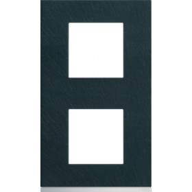 Πλαίσιο 4 Στοιχείων Σε 2 Θέσεις Κάθετο Ανθρακί Gallery WXP4442 HAGER