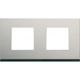 Πλαίσιο 4 Στοιχείων Σε 2 Θέσεις Οριζόντιο Αλουμίνιο Antique Gallery WXP4512 HAGER