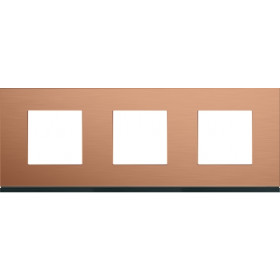 Πλαίσιο 6 Στοιχείων Σε 3 Θέσεις Οριζόντιο Χαλκός Gallery WXP4613 HAGER